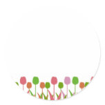 Line of Tulips Stickers