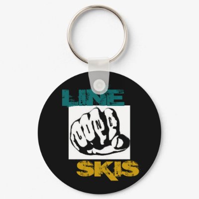Line Skis Keychain by mstew22