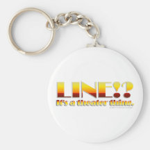 Line!? (Text Only) Key Chain