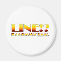 Line!? (Text Only) Magnets