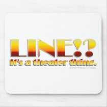 Line!? (Text Only) Mouse Pads