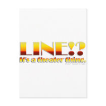 Line!? (Text Only) Postcards