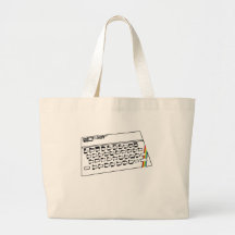 Línea arte de espectro de ZX Bolsas De Mano