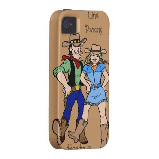 Línea hoedown del baile Case-Mate iPhone 4 fundas