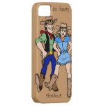 Línea hoedown del baile iPhone 5 Case-Mate carcasas