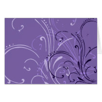 curvilinear, linear, art, design, abstract, flourish, purple, lavendar, gift, gifts, greeting, card, note, cards, Cartão com design gráfico personalizado