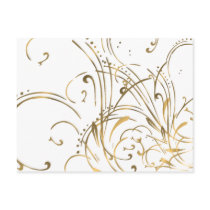 curvilinear, linear, art, design, abstract, flourish, gold, gift, gifts, postcard, postcards, Postcard with custom graphic design