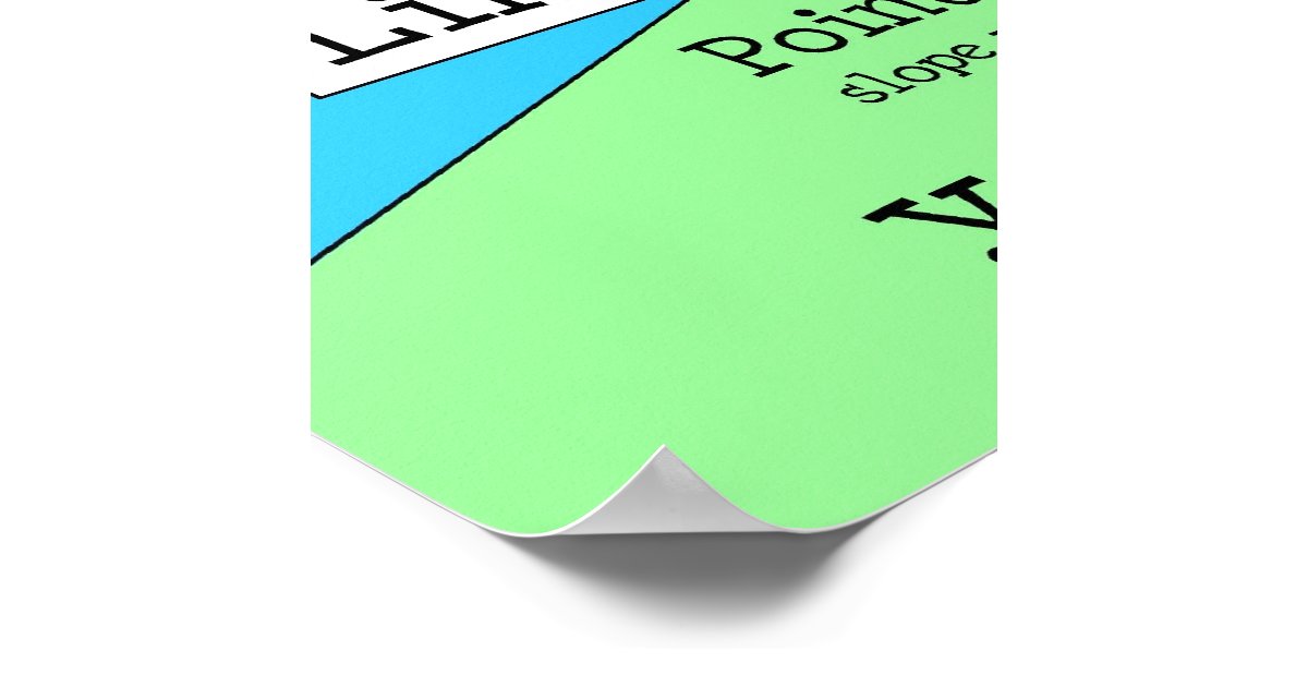 Linear Equations Poster Zazzle