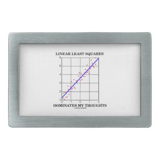 Linear Least Squares Dominates My Thoughts Belt Buckles