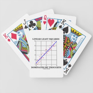 Linear Least Squares Dominates My Thoughts Poker Cards