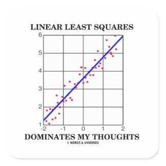 Linear Least Squares Dominates My Thoughts sticker