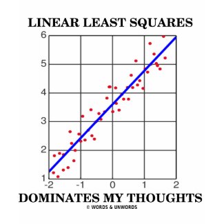 Linear Least Squares Dominates My Thoughts shirt