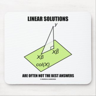 Linear Solutions Are Often Not The Best Answers Mouse Pad