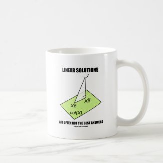Linear Solutions Are Often Not The Best Answers Coffee Mug