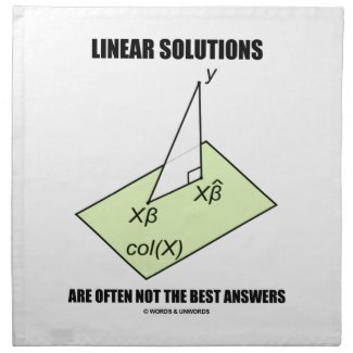 Linear Solutions Are Often Not The Best Answers Printed Napkins