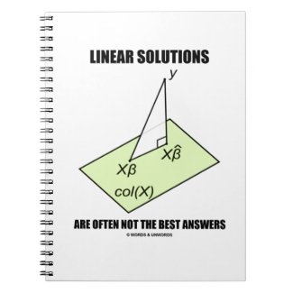 Linear Solutions Are Often Not The Best Answers Spiral Notebooks