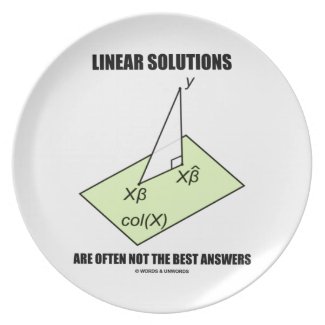 Linear Solutions Are Often Not The Best Answers Plate