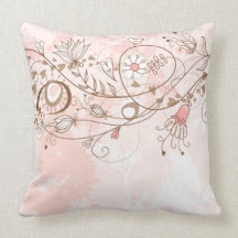 Lineart Flower Vines American MoJo Pill Pillows