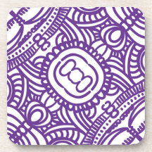 LineArt - Purple - Coaster