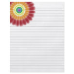Lined Binder Paper 8.5x11" Peace Rainbow Explosion flyers