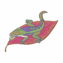 Lined Day Gecko embroidered shirts by ZazzleEmbroidery Lined Day Gecko embroidered shirts
