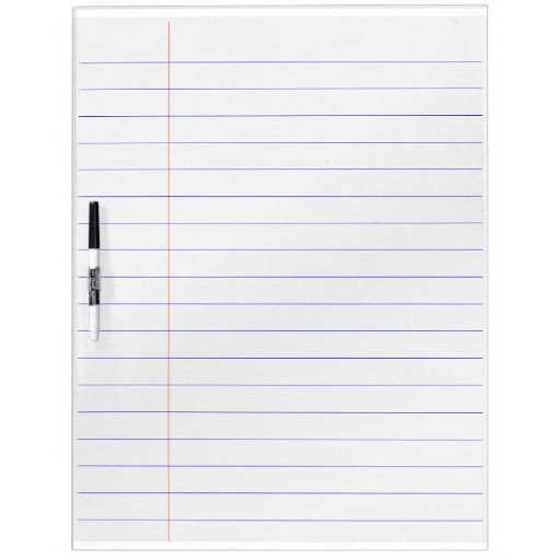 Lined Erase Board DryErase Boards Zazzle