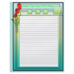Lined Loose-Leaf Binder Pages flyers