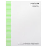Lined Margin - Chartreuse Green Letterhead Design