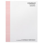 Lined Margin - Tropical Pink Customized Letterhead
