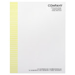 Lined Margin - Yellow Customized Letterhead