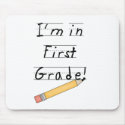 Lined Paper and Pencil First Grade mousepads by school_teacher Lined Paper and Pencil First Grade mousepads