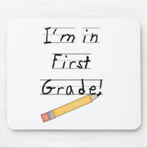 Lined Paper and Pencil First Grade mousepads by school_teacher Lined Paper and Pencil First Grade mousepads