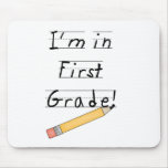 Lined Paper and Pencil First Grade mousepads