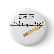 Lined Paper and Pencil Kindergarten buttons