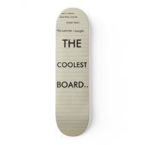 lined paper board skateboards
