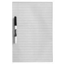 Lined Paper Dry-Erase Boards