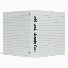 Lined School Paper Background Binders