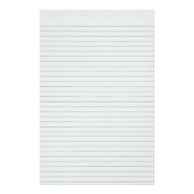 Lined School Paper Background Custom Stationery