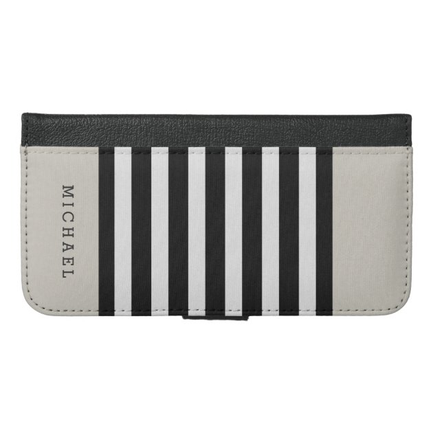 Linen Beige Black Grey Stripes - Simple Stylish-4