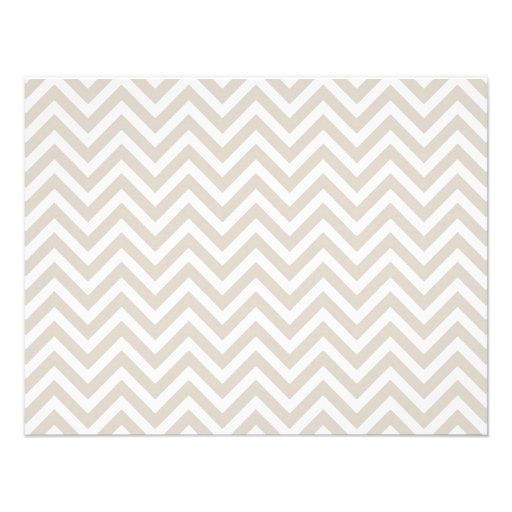 Linen Beige Simple Chevron Thank You Note Cards