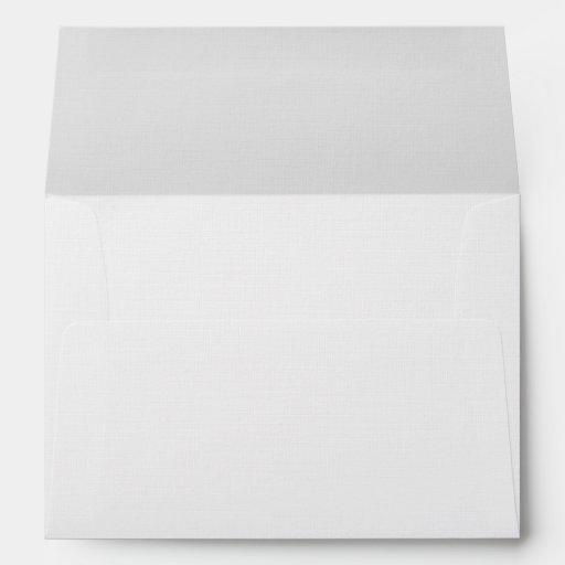 Linen Envelope (5x7 A7) White Zazzle