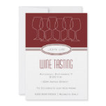 Linen Paper Wine Tasting Invitation
