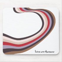 Lines are Awesome Mouse pad mousepads