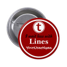 Lines Button - Design 1 (Red)
