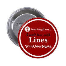Lines Button - Design 2 (Red)