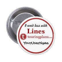 Lines Button - Design 3 (White)
