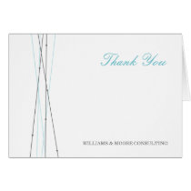 Lines & Dots Business Thank You Card cards