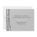 Lines &amp; Dots Wedding Reception Announcements