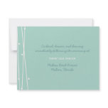 Lines &amp; Dots Wedding Reception Personalized Announcements