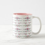 Lines of Pink Petals Mug mugs